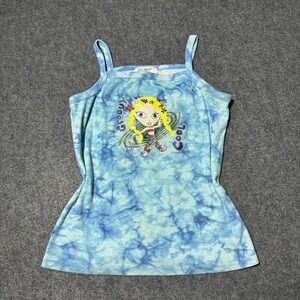 VTG 90s Clubhouse Kids Groovy Girl Tanktop Size 14 (Can Fit Wmns XS) Y2K Rave‎